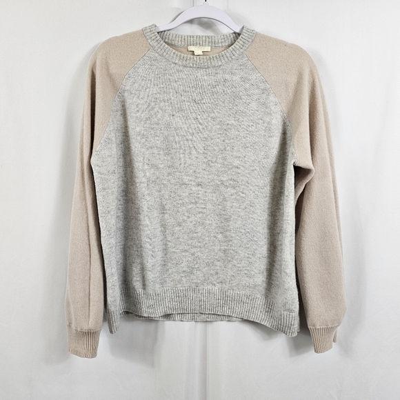 COS Sweaters - COS Gray and Tan Crew Neck Sweater
